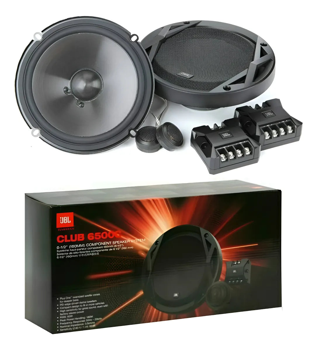 Componentes JBL Club 6500C – Sistema de 2 Vías y 180W