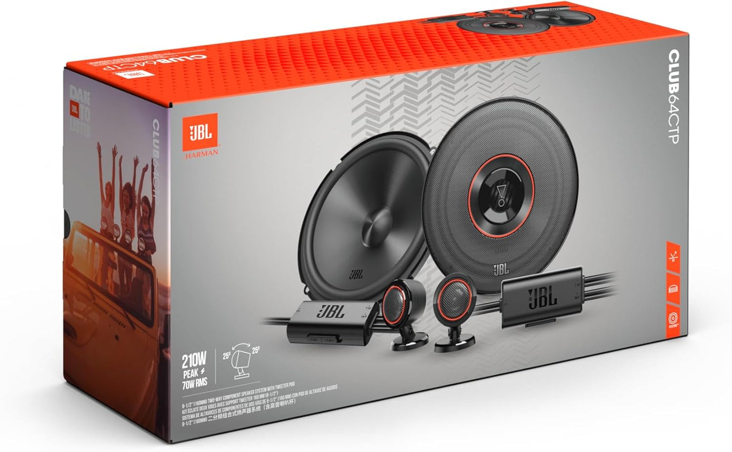 Componentes JBL Club 64CTP – Sistema de 2 Vías y 210W