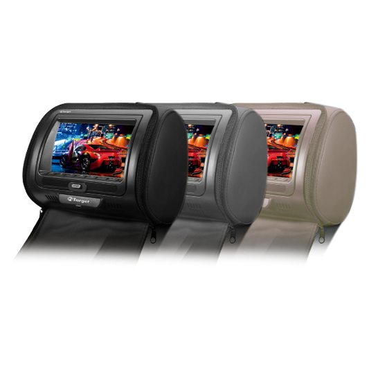 Cabecera para Automóvil con Pantalla DVD 7" Target - Negro