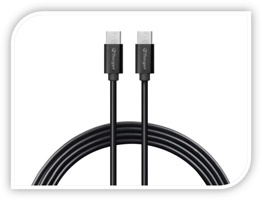 Cable de Carga y Datos Tipo C a Tipo C Target - Negro [PRÓXIMAMENTE]