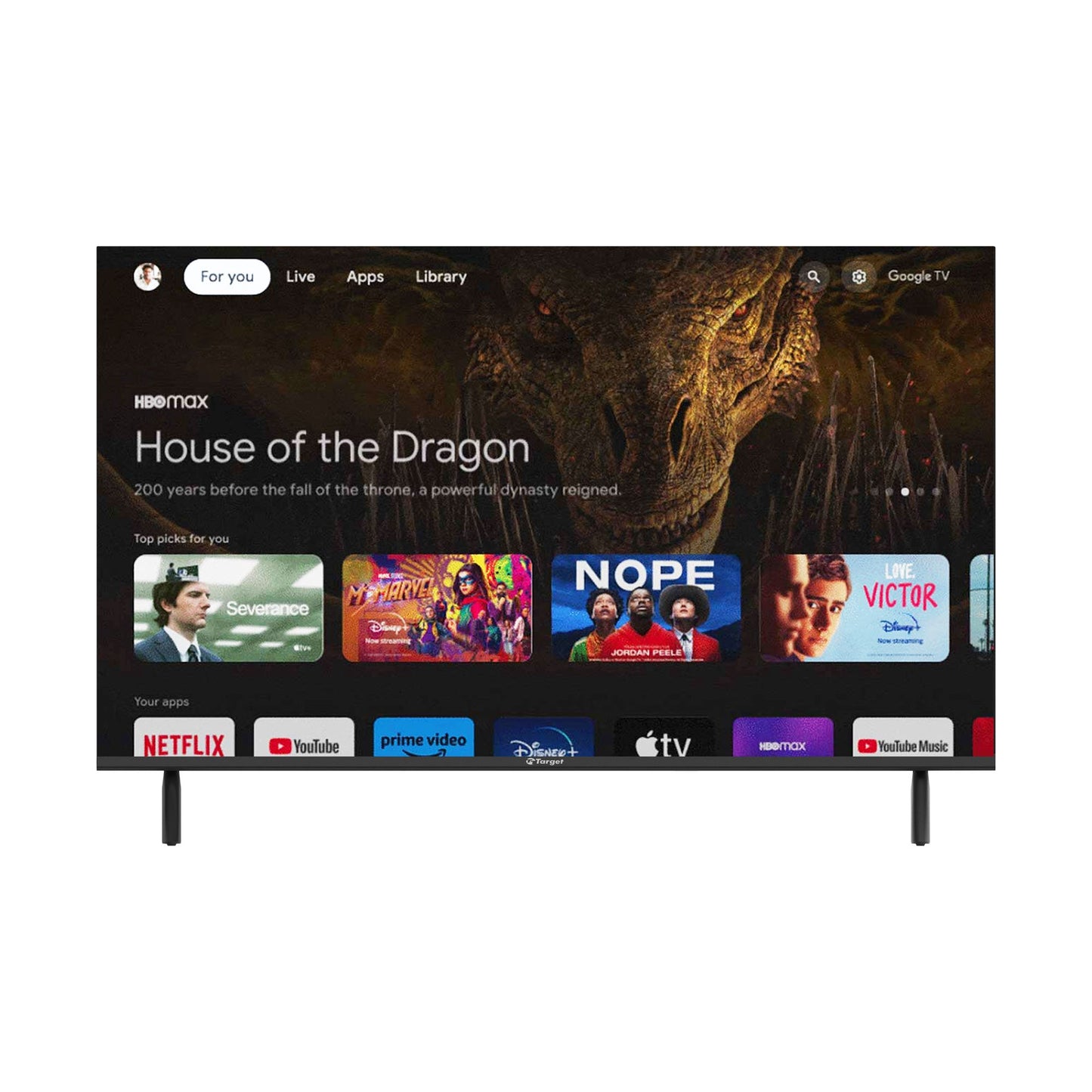 Smart TV Target 32"HD Android Google TV Bluetooth Wifi (REACONDICIONADO)