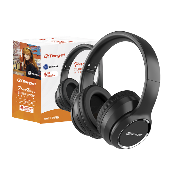 Audífonos Bluetooth Target Pure Bass Negro [PRÓXIMAMENTE]