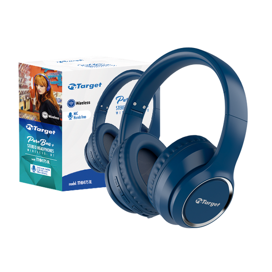 Audífonos Bluetooth Target Pure Bass Azul [PRÓXIMAMENTE]