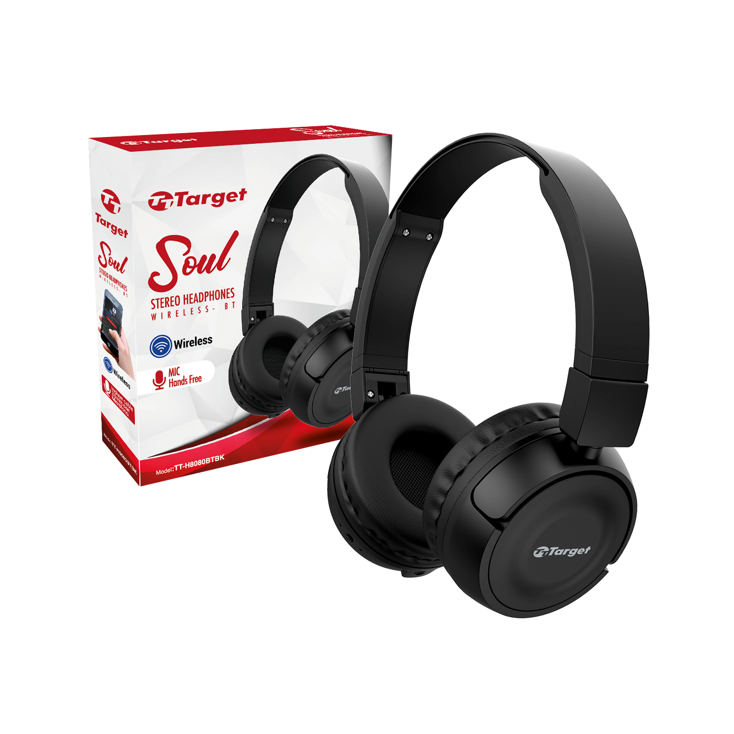 Audífonos Bluetooth Target Soul TTH8080BT Negro – Target Chile