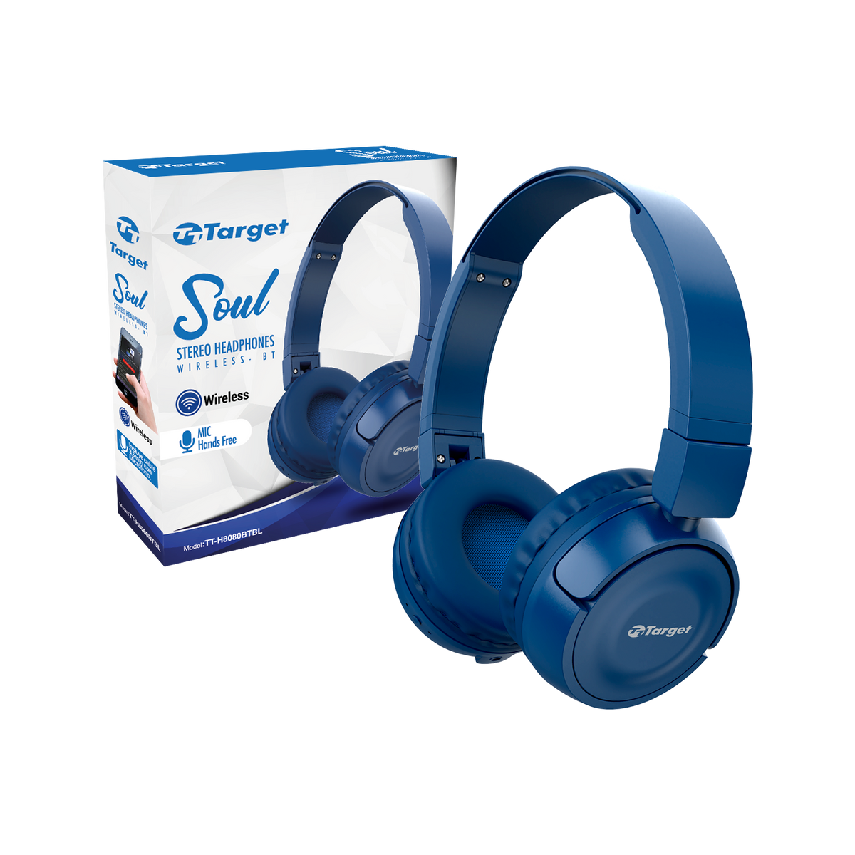 Audífonos Bluetooth Target Soul TTH8080BT Azul