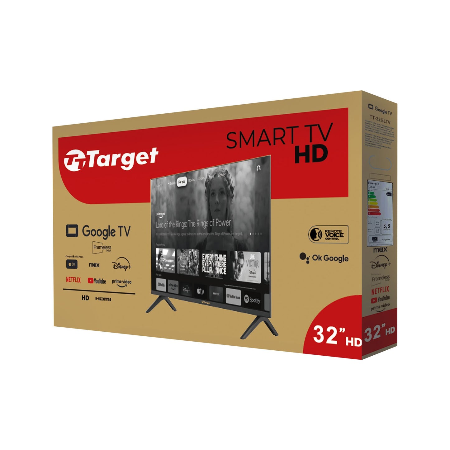 Smart TV Target 32"HD Android Google TV Bluetooth Wifi (REACONDICIONADO)