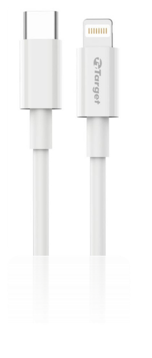 Cable de Carga iPhone Lightning a Tipo C Target 1mt - Blanco TT-CIPTC