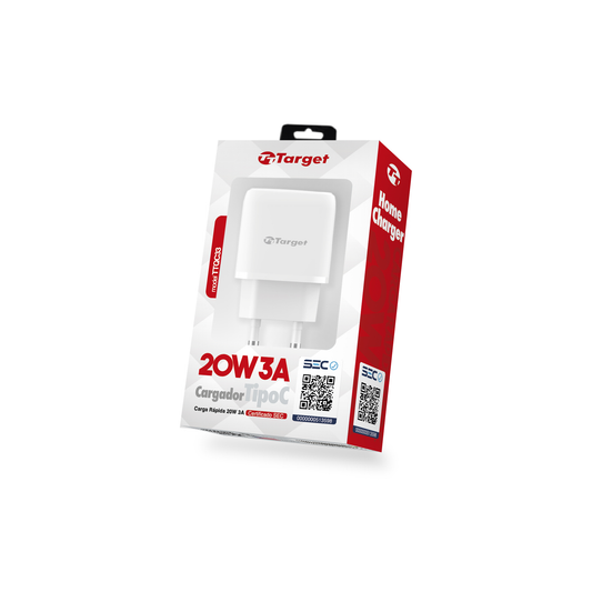Cargador Tipo C Carga Ultra Rapida 20W 3A Certificado TTQC33