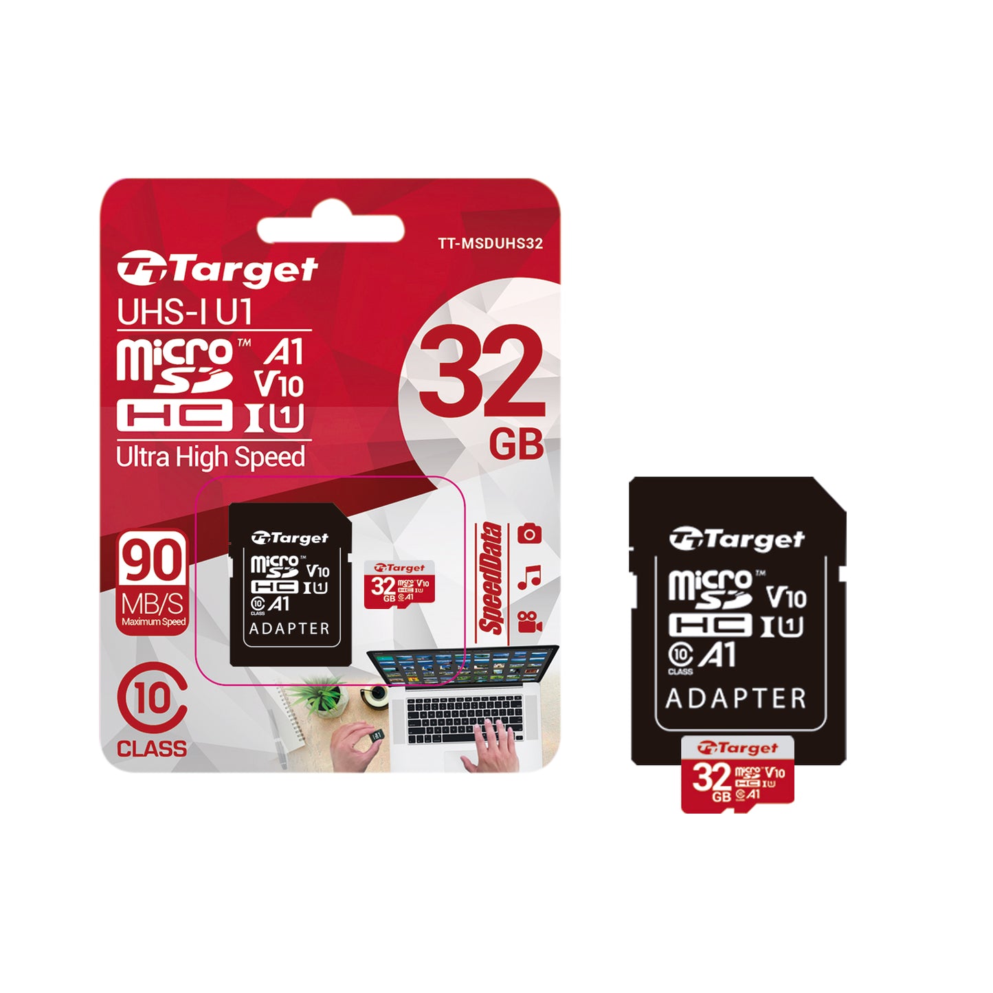Tarjeta de Memoria Micro SDHC Target 32GB con Adaptador