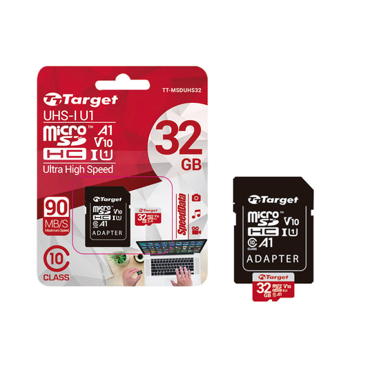 Tarjeta de Memoria Micro SDHC Target 32GB con Adaptador [PRÓXIMAMENTE]