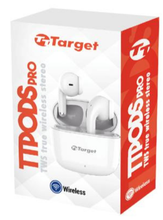 Audífonos TT Pods Pro TWS Target Bluetooth- Blanco