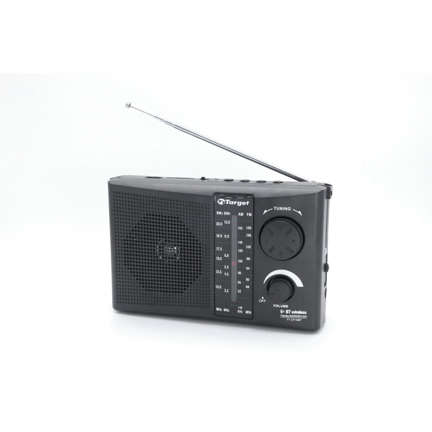 Radio Portátil Bluetooth Recargable Target TTCF18BT