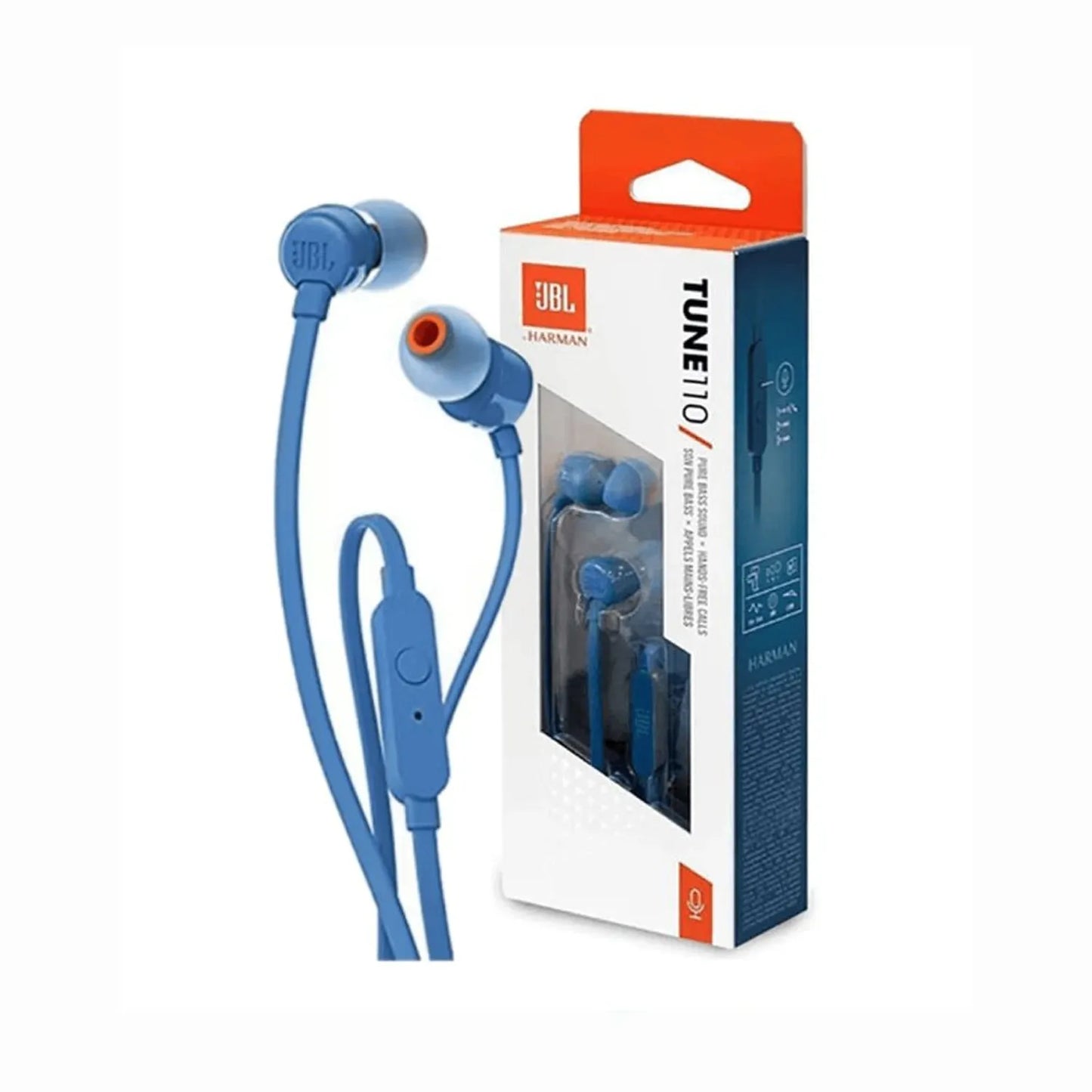 Audífonos In-Ear JBL Tune 110 Pure Bass - Azul