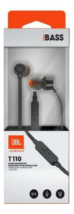 Audífonos In-Ear JBL Tune 110 Pure Bass - Negro [PRÓXIMAMENTE]